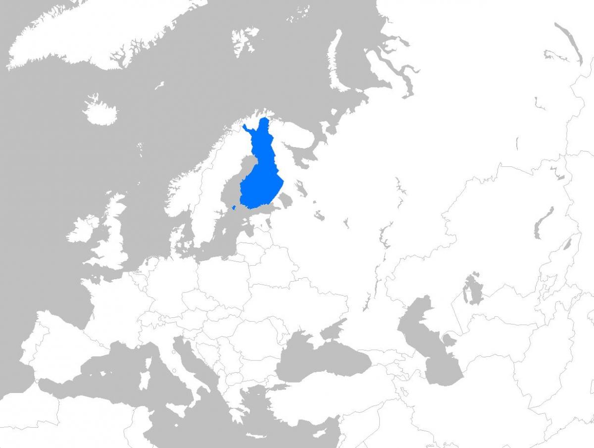 La finlandia, la mappa dell'europa