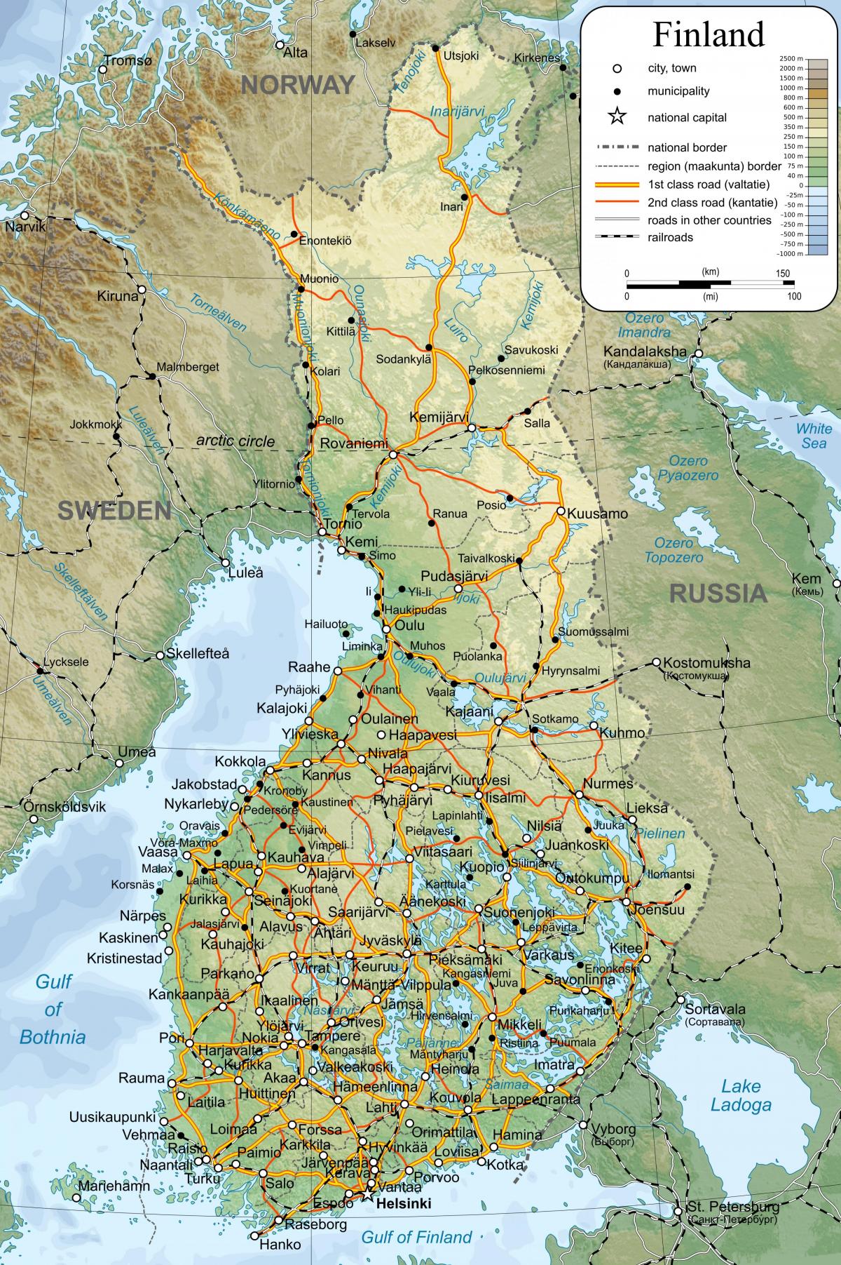 Mappa della mappa della mappa della Finlandia