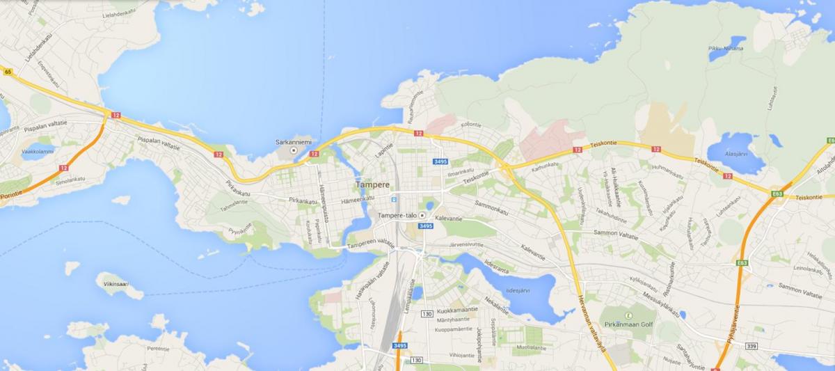 Mappa di tampere, Finlandia