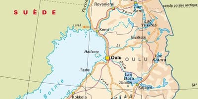 Mappa di Finlandia parchi nazionali