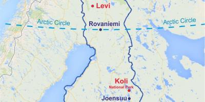 Finlandia levi mappa