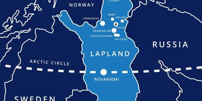 Mappa di saariselka Finlandia