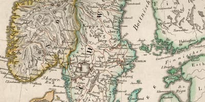 Mappa di vecchia Finlandia